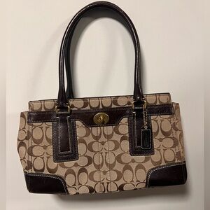 VINTAGE Coach Monogram Shoulder Bag